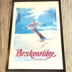 My father ❤️ Vintage Breckenridge, CO Poster signed by one of the Founders